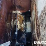В Саратове горело здание Полиграфкомбината