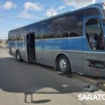 На мосту 3-й Дачной в Саратове автобус врезался в трактор