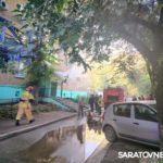 В Саратове горит мусоропровод в многоэтажке на улице Зарубина В Саратове горит мусоропровод в многоэтажке на улице Зарубина