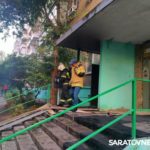 В Саратове горит мусоропровод в многоэтажке на улице Зарубина В Саратове горит мусоропровод в многоэтажке на улице Зарубина