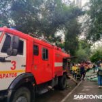 В Саратове горит мусоропровод в многоэтажке на улице Зарубина В Саратове горит мусоропровод в многоэтажке на улице Зарубина