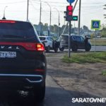 В Юбилейном Hyundai протаранил Infiniti на съезде с Вешней