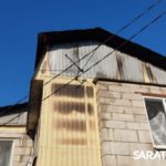 На Танкистов в Саратове горит двухэтажный дом На Танкистов в Саратове горит двухэтажный дом