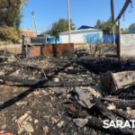 Ночью в Ровенском районе горели два гаража и крыша дома Ночью в Ровенском районе горели два гаража и крыша дома