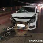 В массовом ДТП на саратовском путепроводе «Алтынский» пострадала женщина