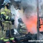 В горпарке Саратова на пожаре погибли животные В горпарке Саратова на пожаре погибли животные