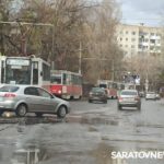 В Саратове парализовано движение трамваев у Детского парка В Саратове парализовано движение трамваев у Детского парка