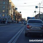 В Саратове на улице Чапаева легковушка столкнуласть с автобусом