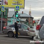 Две «Лады» создали пробку на Соколовой в Саратове Две «Лады» создали пробку на Соколовой в Саратове
