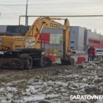 На Блинова в Саратове затор из-за коммунальных работ