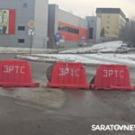 На Блинова в Саратове затор из-за коммунальных работ