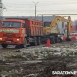 На Блинова в Саратове затор из-за коммунальных работ