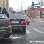 Nissan и Volkswagen заблокировали Первомайскую в Саратове