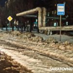 После коммунальной аварии в Солнечном улица Тархова в ледяных торосах После коммунальной аварии в Солнечном улица Тархова в ледяных торосах