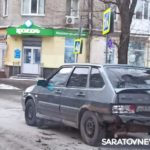 Mitsubishi влетел в «14-ю» на Чапаева в Саратове