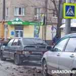 Mitsubishi влетел в «14-ю» на Чапаева в Саратове
