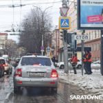 В Саратове на оживленном перекрестке отключили светофор В Саратове на оживленном перекрестке отключили светофор