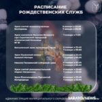 В храмах Саратова пройдут Рождественские богослужения