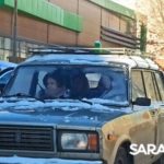 У Детского парка в Саратове автомобиль Kia влетел в Nissan