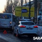 Маршрутка попала в аварию у старого аэропорта Саратова