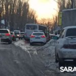 Маршрутка попала в аварию у старого аэропорта Саратова