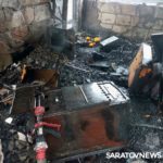 В Энгельсе горела летняя кухня: хозяин получил ожоги