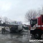 На Соколовой в Саратове загорелась грузовая «ГАЗель»