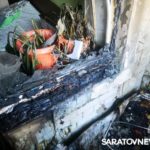 Две лоджии сгорели в Саратове из-за непотушенной сигареты