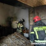 В Энгельсском районе горело предприятие по изготовлению ячеек для яиц