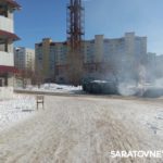 В Энгельсе горят три контейнерные площадки