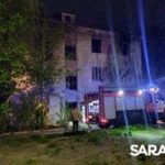 На 1-м Жилучастке Саратова снова горел расселенный дом На 1-м Жилучастке Саратова снова горел расселенный дом