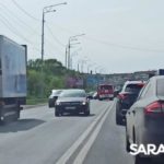 В Саратове байкер протаранил «BMW»