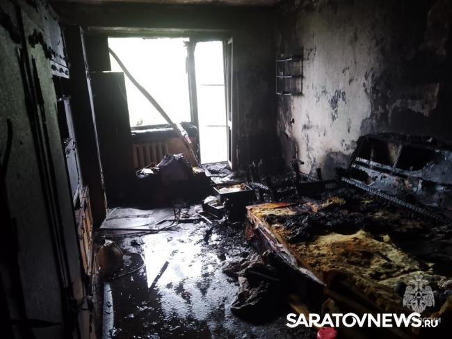 На пожаре в Петровске погибла женщина На пожаре в Петровске погибла женщина