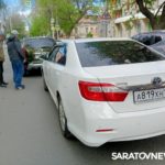 В Саратове на улице Чернышевского столкнулись две легковушки