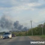 Жители Солнечного наблюдали клубы черного дыма у поселка Зоринский Жители Солнечного наблюдали клубы черного дыма у поселка Зоринский