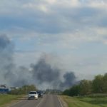 Жители Солнечного наблюдали клубы черного дыма у поселка Зоринский Жители Солнечного наблюдали клубы черного дыма у поселка Зоринский