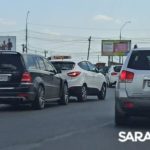 Mercedes влетел в Hyundai на улице Аэропорт в Саратове