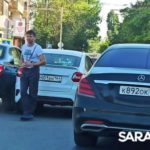 На Привокзальной площади в Саратове столкнулись две «Лады» На Привокзальной площади в Саратове столкнулись две «Лады»