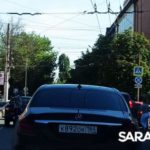 На Привокзальной площади в Саратове столкнулись две «Лады» На Привокзальной площади в Саратове столкнулись две «Лады»