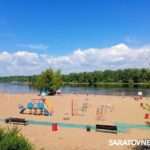 Энгельсский пляж встречает отдыхающих Энгельсский пляж встречает отдыхающих