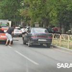 «Лада» и Bobcat блокировали дублёр проспекта Строителей в Саратове