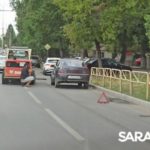 «Лада» и Bobcat блокировали дублёр проспекта Строителей в Саратове