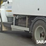Улицу Танкистов в Саратове заливает водой