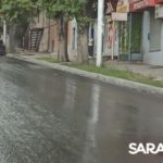 Улицу Танкистов в Саратове заливает водой