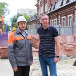 Андрей Гусятников и Александр Бурмак посетили места реконструкции теплосетей