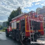 На Октябрьской в Саратове горели сараи