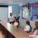 Школьники из Дубков и Усть-Курдюма посетили гагаринский аэроклуб по приглашению Николая Панкова