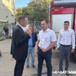 В Саратове беспилотники частично повредили высотку у моста