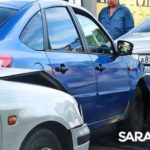 Тройная авария на Соколовой в Саратове создала длинную пробку