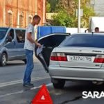 Тройная авария на Соколовой в Саратове создала длинную пробку